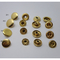 O botão resistente do metal da dureza dos botões de pressão instantâneos agarra o ODM do ouro