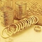O ouro liga de zinco chapeou corrosão ISO9001 antiferrugem do suporte das portas-chaves a anti