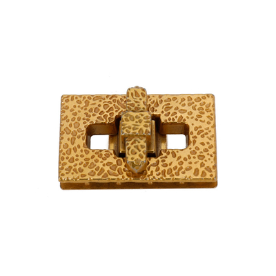 Ferragens de travamento de bolsa com decoração anticorrosiva Superfície dourada fosca