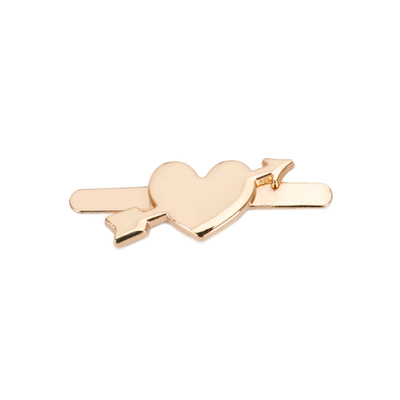 Bolsa de mão em forma de coração cupido com trava de ferragens decorativa de metal